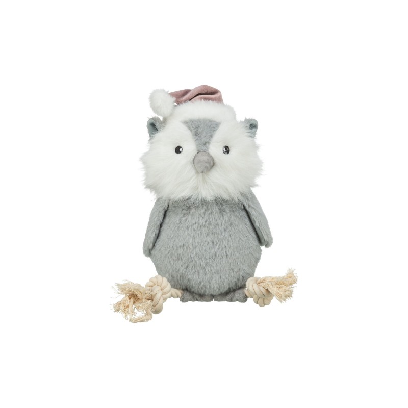 TRIXIE Xmas Sowa z linką zabawka dla psa plusz/linka 31 cm