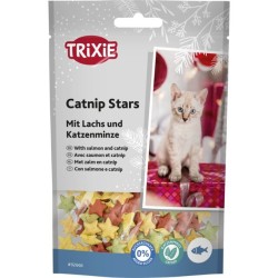 TRIXIE Xmas Catnip Stars przysmak dla kota łosoś i kocimiętka 50g