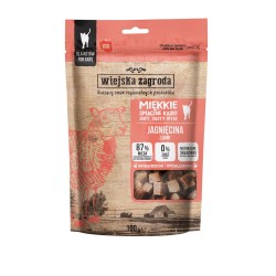 WIEJSKA ZAGRODA Przysmak dla kota Miękkie smaczne kąski Jagnięcina (dorosły) 100g