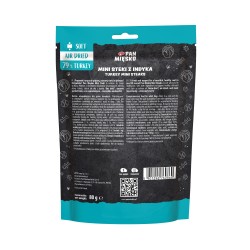 PAN MIĘSKO Przysmak dla psa Mini steki z indyka (dorosły) 80g