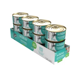 SCHESIR karma mokra dla kotów tuńczyk z doradą w galarecie 85g (puszka)