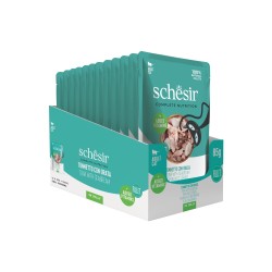 SCHESIR karma mokra dla kotów tuńczyk z doradą w galarecie 85g (saszetka)