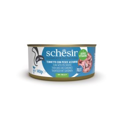 SCHESIR karma mokra dla kotów tuńczyk z sardynkami w galarecie 140g (puszka)