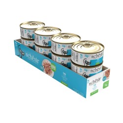 SCHESIR Complements karma mokra dla kotów tuńczyk w galarecie 70g (puszka)