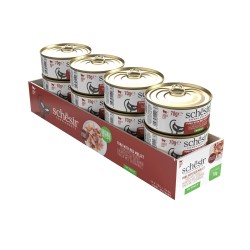 SCHESIR Complements karma mokra dla kotów tuńczyk z barweną w galarecie 70g (puszka)