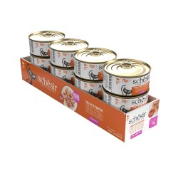 SCHESIR Complements karma mokra dla kotów tuńczyk z dynią w bulionie 70g (puszka)