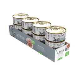 SCHESIR Complements karma mokra dla kotów tuńczyk z kalmarami w galarecie 70g (puszka)