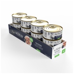 SCHESIR Complements karma mokra dla kotów tuńczyk z kielczakiem w galarecie 70g (puszka)