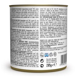 SCHESIR Complements karma mokra dla psa tuńczyk z marchewką w galarecie 285g (puszka)