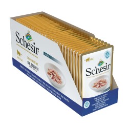 SCHESIR Karma mokra dla kotów tuńczyk z okoniem morskim 50g (saszetka)