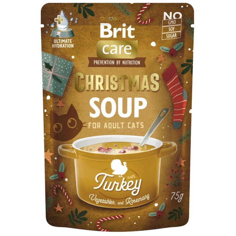 BRIT CARE Cat Christmas Soup Turkey 75g