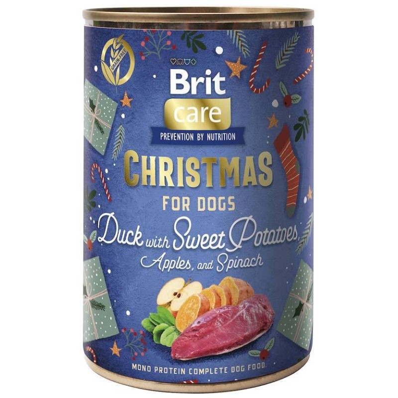 BRIT Mono Protein Adult Christmas Duck 400g