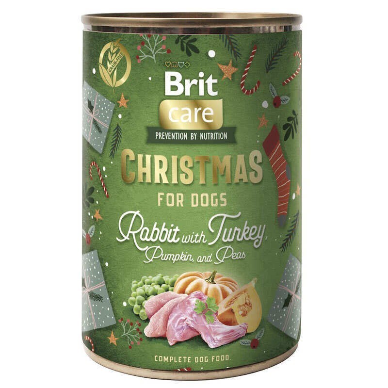 BRIT Mono Protein Christmas Rabbit & Turkey 400g