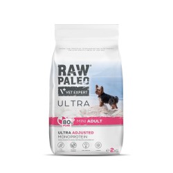 RAW PALEO Ultra Pork Adult Mini - sucha karma z wieprzowiną dla psów dorosłych ras małych 2 kg