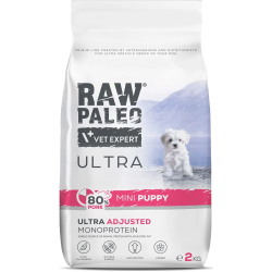RAW PALEO Ultra Pork Puppy Mini - sucha karma z wieprzowiną dla szczeniąt ras małych 750g