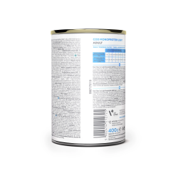 RAW PALEO Cod Light Monoprotein Adult Dog mokra karma dla psów monoproteina z dorszem 800g