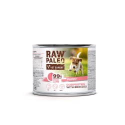 RAW PALEO Pork and Lamb Puppy Can - mokra karma dla szczeniąt duoproteina wieprzowina z jagnięciną (puszka) 400g