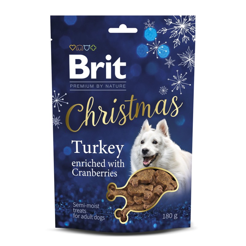 BRIT Premium Dog Snack Christmas Semi-moist Świąteczne przysmaki dla psa 180g