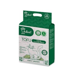 VELVET PAW Tofu żwirek ekologiczny o zapachu leśnej zieleni 6l