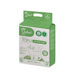 VELVET PAW Tofu żwirek ekologiczny z zieloną herbatą matcha 6l