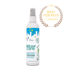 VETEXPERT Detox Care Pure White Conditioner odżywka bez spłukiwania dla psów i kotów o jasnej sierści 150 ml