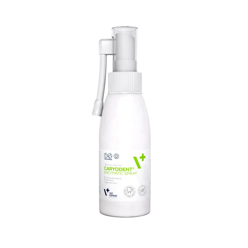 VETEXPERT Caryodent Enzymatic Spray do higieny jamy ustnej dla psa i kota 75 g