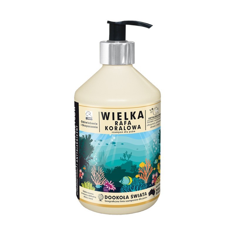 SUPER BENO Antyalergiczny szampon dla psów Wielka Rafa Koralowa 400ml