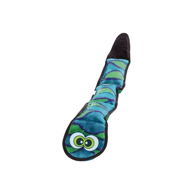 OUTWARD HOUND Invincibles Wąż niebiesko-zielony - 3 piszczałki