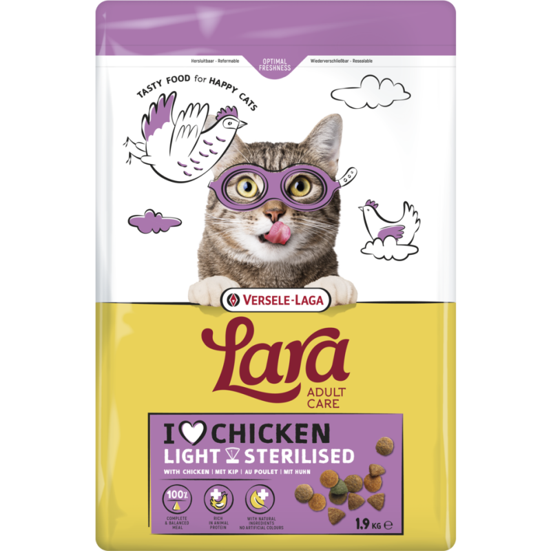 VERSELE-LAGA Lara Adult Care Light Sterilised with Chicken 7 kg