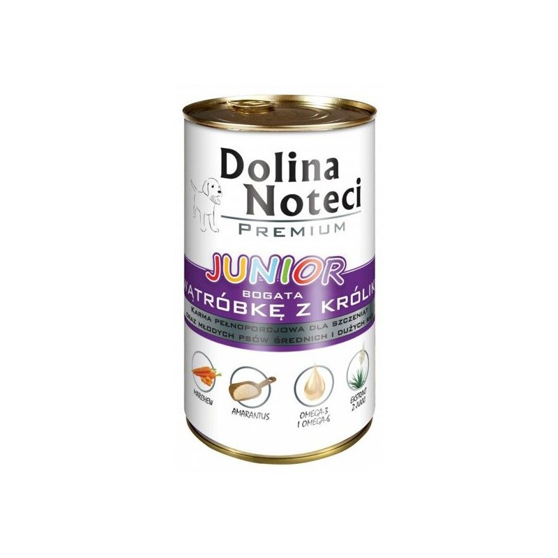 DOLINA NOTECI Premium Junior - Wątróbka z królika 12x 400g