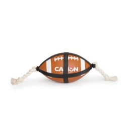 CAMON Dog Toy Gumowa Piłka Rugby ze Sznurkiem 27,5cm