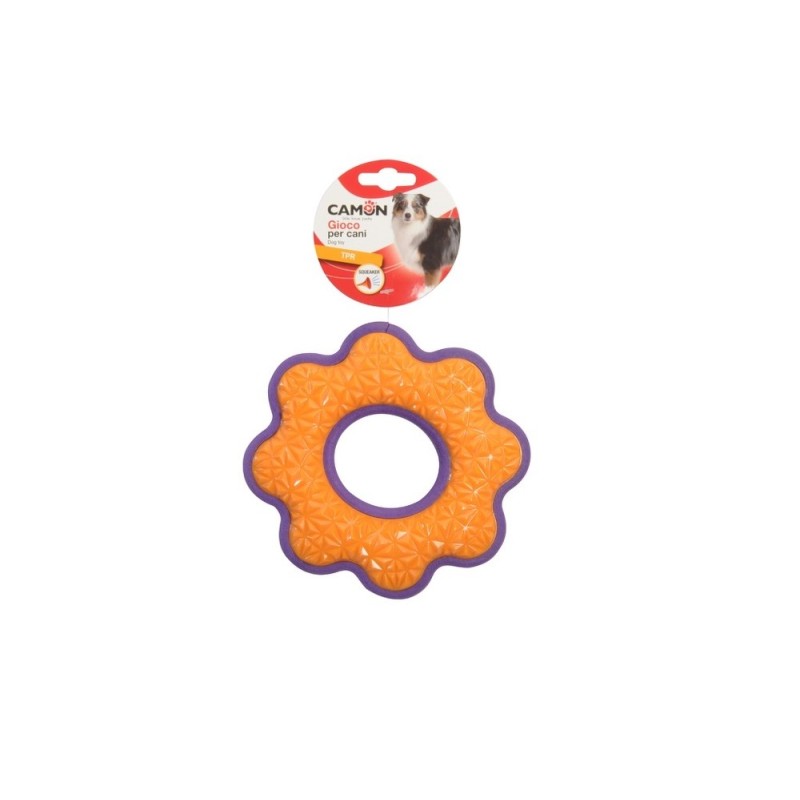 CAMON TPR Dog Toy Bumerang Wirujący z Piszczałką 17cm