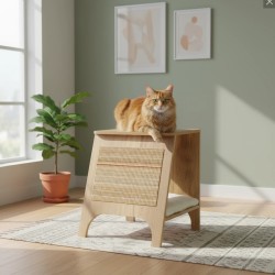 ZOLUX Drapak dla kota mebel 3w1 BOREAL L - beżowy