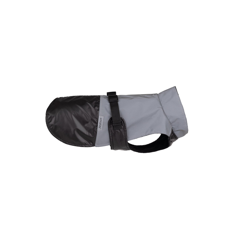 AMIPLAY Peleryna odblaskowa Lumin - czarna 55 x 59 x 68-80 cm