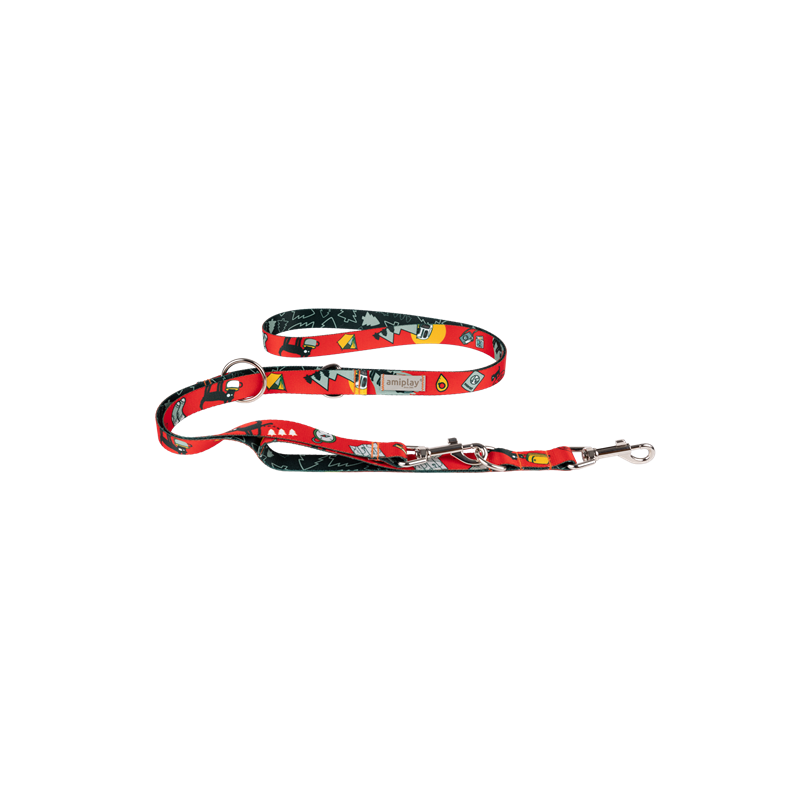 AMIPLAY Smycz Amik 7in1 TravelDog M