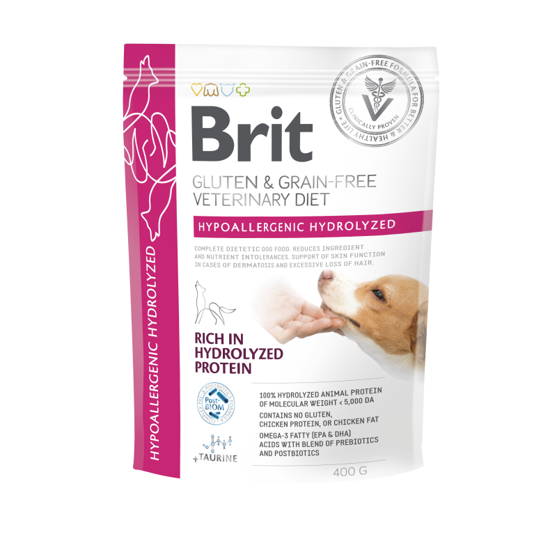 BRIT Veterinary Diets Dog Grain free Hypoallergenic Hydrolyzed 12kg
