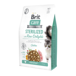 BRIT CARE Cat Grain-Free Raw Delights Sterilized 2kg
