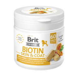 BRIT Vitamins Biotin Skin and Coat Care 120g (60 tabl.)