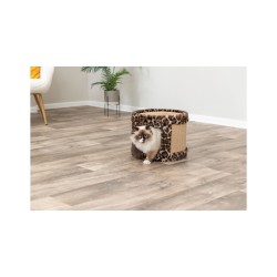 TRIXIE Leo legowisko zamknięte z drapakiem dla kota brązowe 38 x 30cm