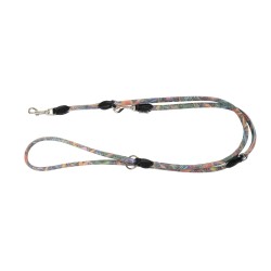 BARRY KING Smycz dla psa wzór La Fleur regulowana okrągła 8mm /220cm