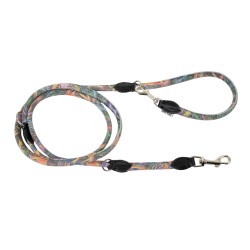 BARRY KING Smycz dla psa wzór La Fleur regulowana okrągła 8mm /220cm