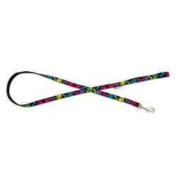 BARRY KING Smycz dla psa kolorowe łapki 16mm/120cm