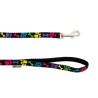 BARRY KING Smycz dla psa kolorowe łapki 16mm/120cm