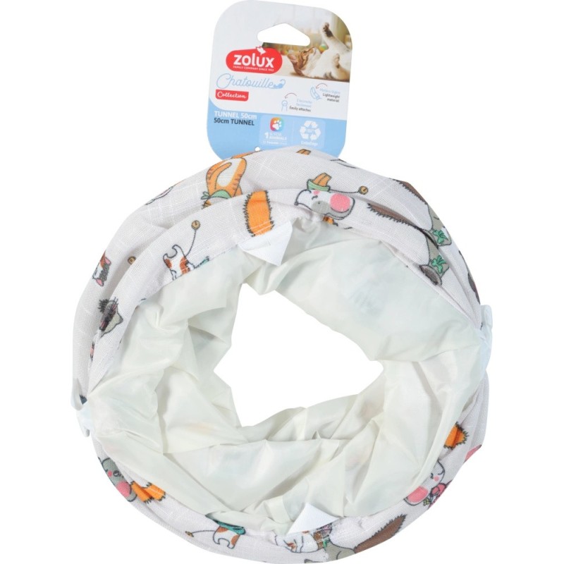 ZOLUX Zabawka dla kota tunel wzór koty i myszy Chatouille 50cm