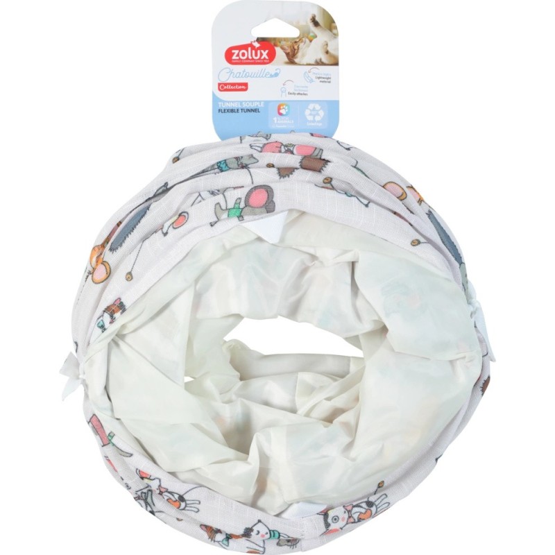 ZOLUX Zabawka dla kota tunel wzór koty i myszy Chatouille 130cm