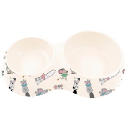 ZOLUX Miska dla kota podwójna wzór koty i myszy Chatouille 2x230ml