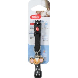 ZOLUX Obroża dla kota z zawieszką w kształcie myszy Chatouille - czarna