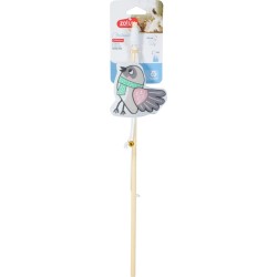 ZOLUX Zabawka dla kota wędka bambus ptak w szaliku Chatouille 48,8cm