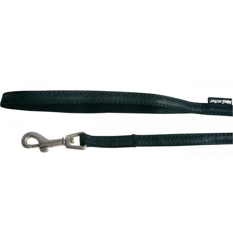 ZOLUX Smycz Mac Leather Czarna 10mm / 120cm (dla miniaturek)