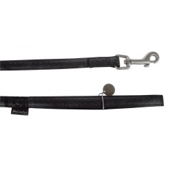 ZOLUX Smycz Mac Leather Czarna 25mm / 120cm (dla dużych psów)